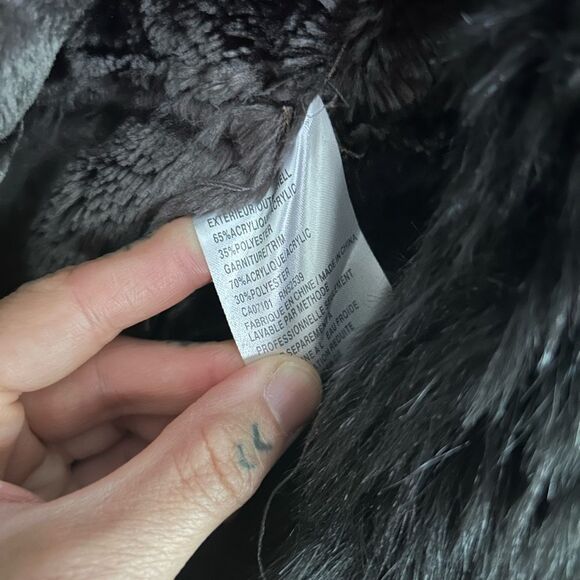 VTG Penny Lane Jacket Size M Y2K 90s Does 70s Faux Vegan Jones New York M - Picture 10 of 16